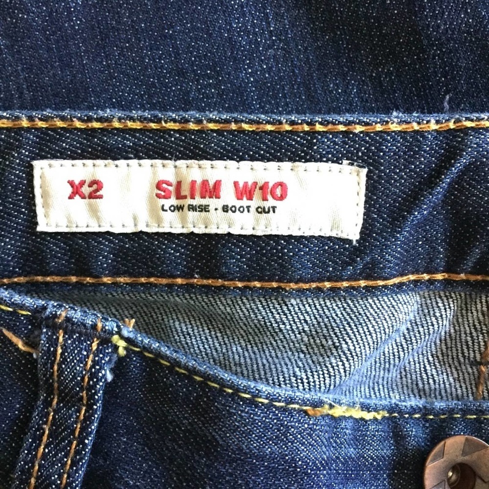 Express X2 Slim W10 Lowrise Boot Jeans Size 8 - image 6